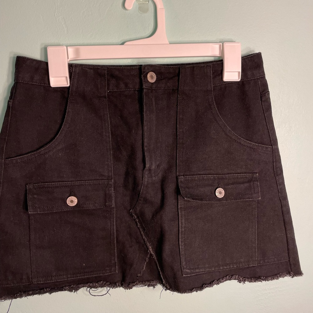 Cute Black Jean Skirt!
